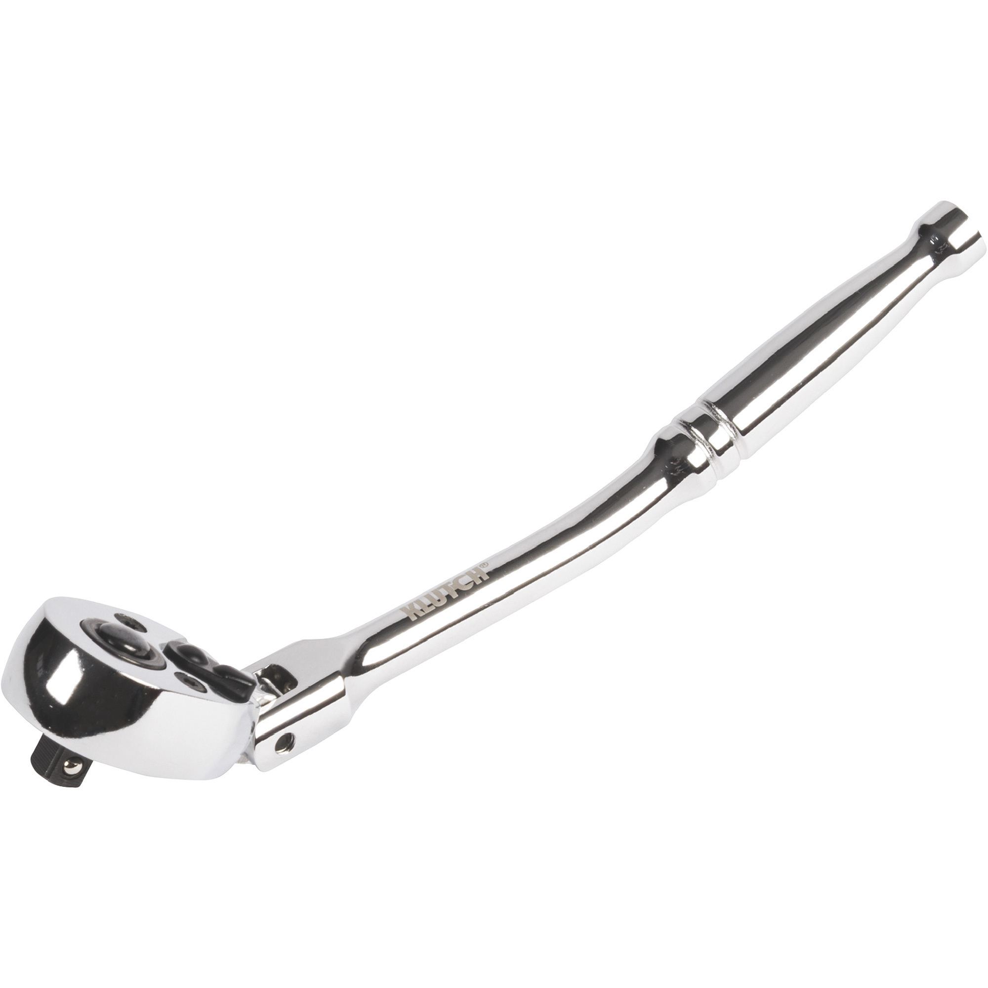 Klutch 7in. Offset Flex Head Ratchet, 1/4in. Drive
